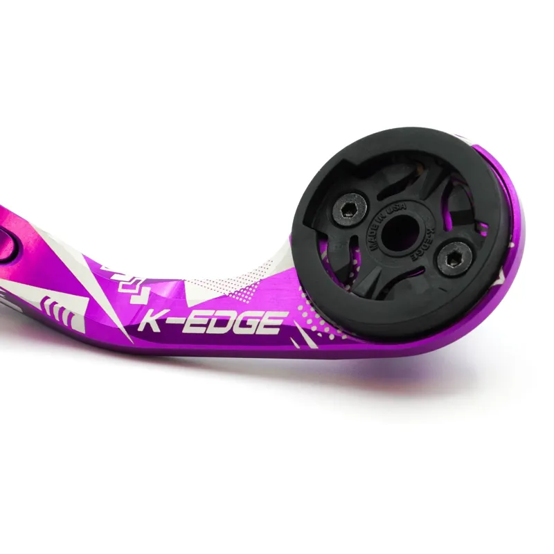 K Edge Limited Edition Garmin and Wahoo Max XL Combo Mount in Purple - 31.8mm-2