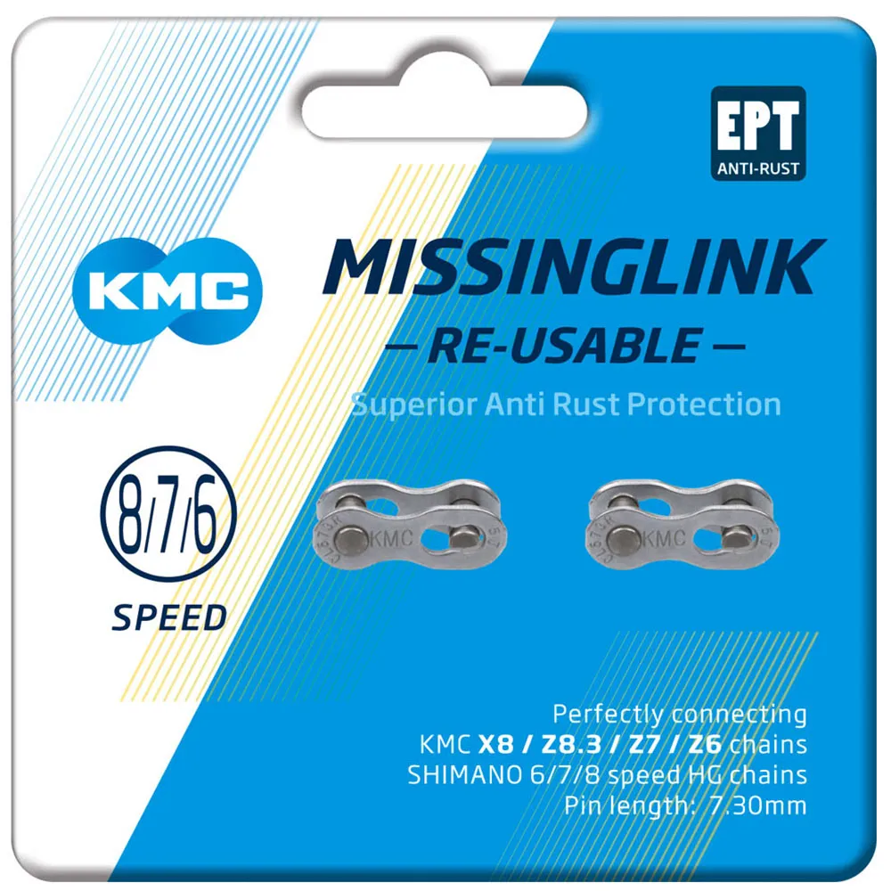 Team Cycles Kmc KMC MissingLink 7/8 Speed EPT Joining links | Interest FREE Finance & Online Refund Policy.