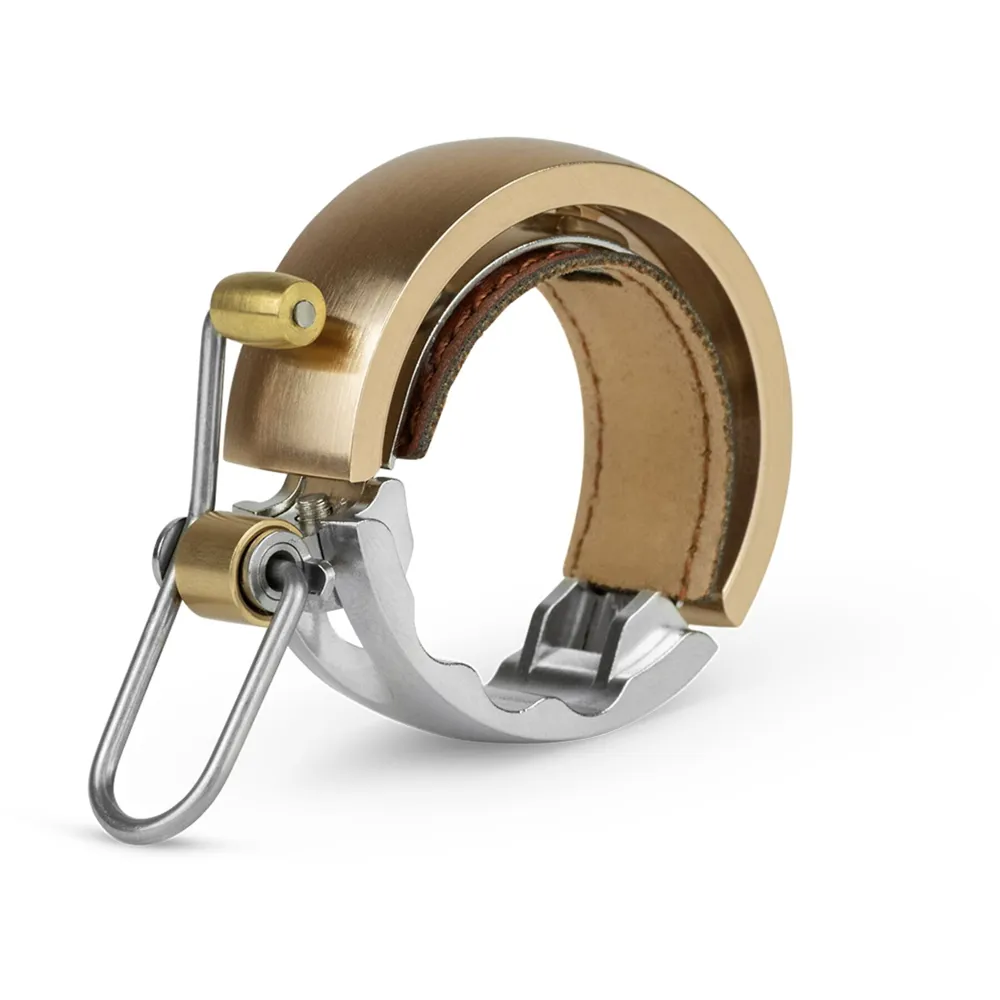 Team Cycles Knog Oi Luxe Large Bicycle Bell in Brass | Interest FREE Finance & Online Refund Policy.