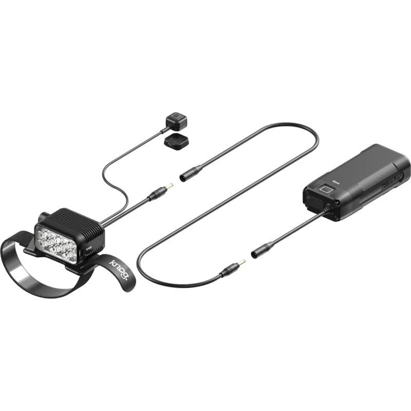 Knog Blinder X 2300 Front Bike Light and 10000 mAh Battery Pack with Helmet Kit