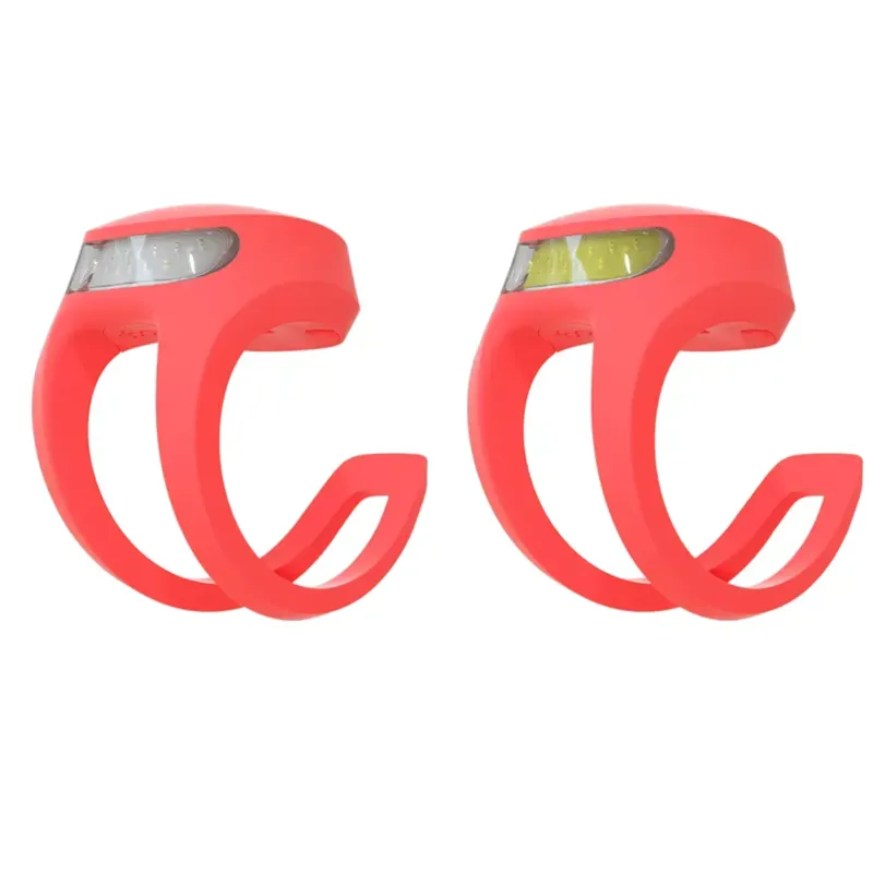 Knog Frog V3 Light Twin Pack in Coral-1