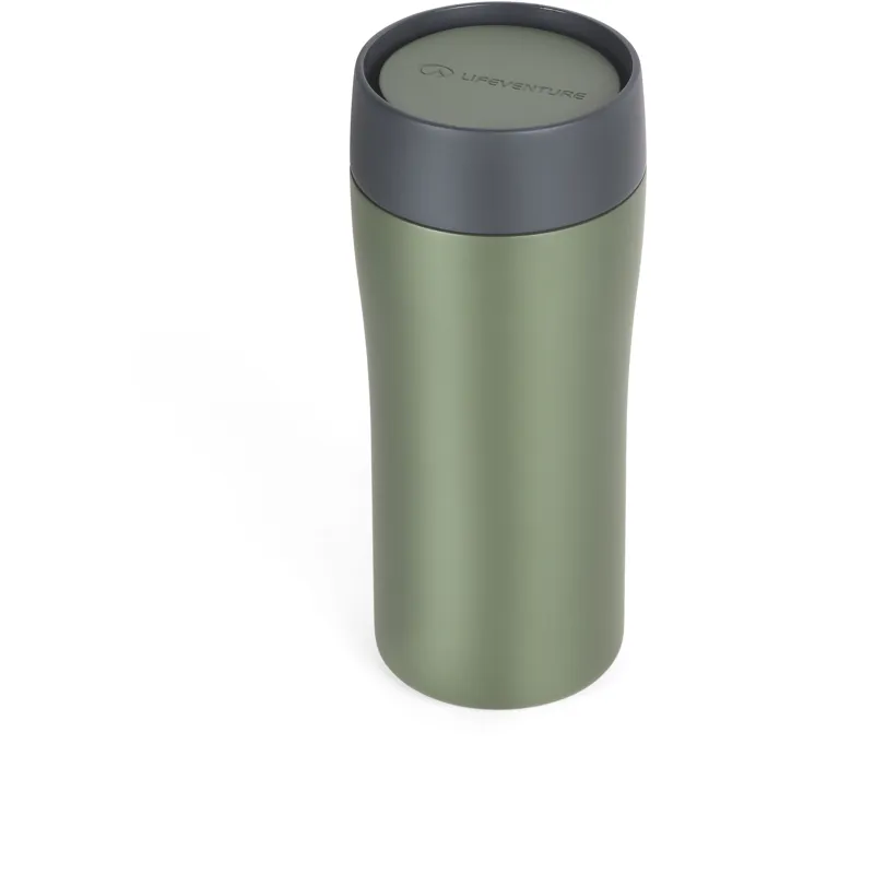 Lifeventure One Touch Thermal Mug in Green Khaki - 350ml