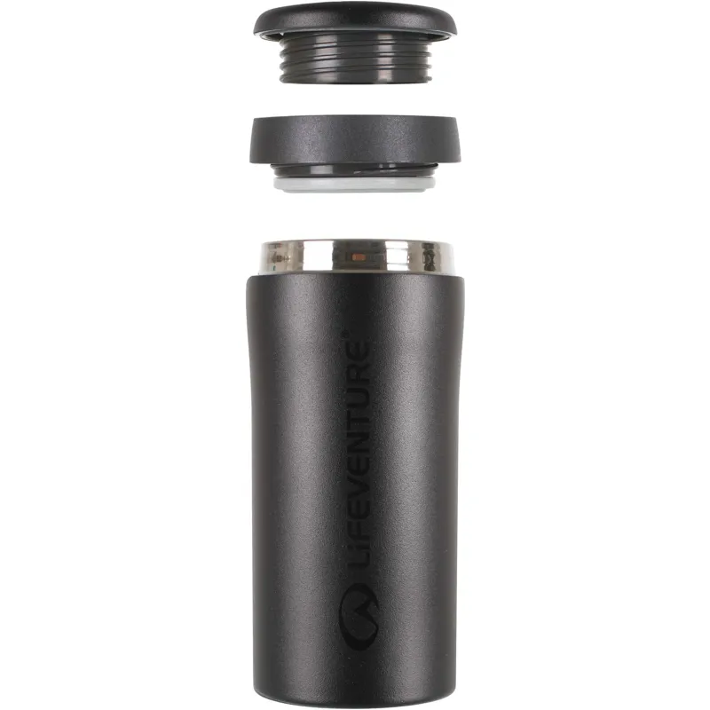 LiFEVENTURE Thermal Mug in Matte Black - 300ml-1
