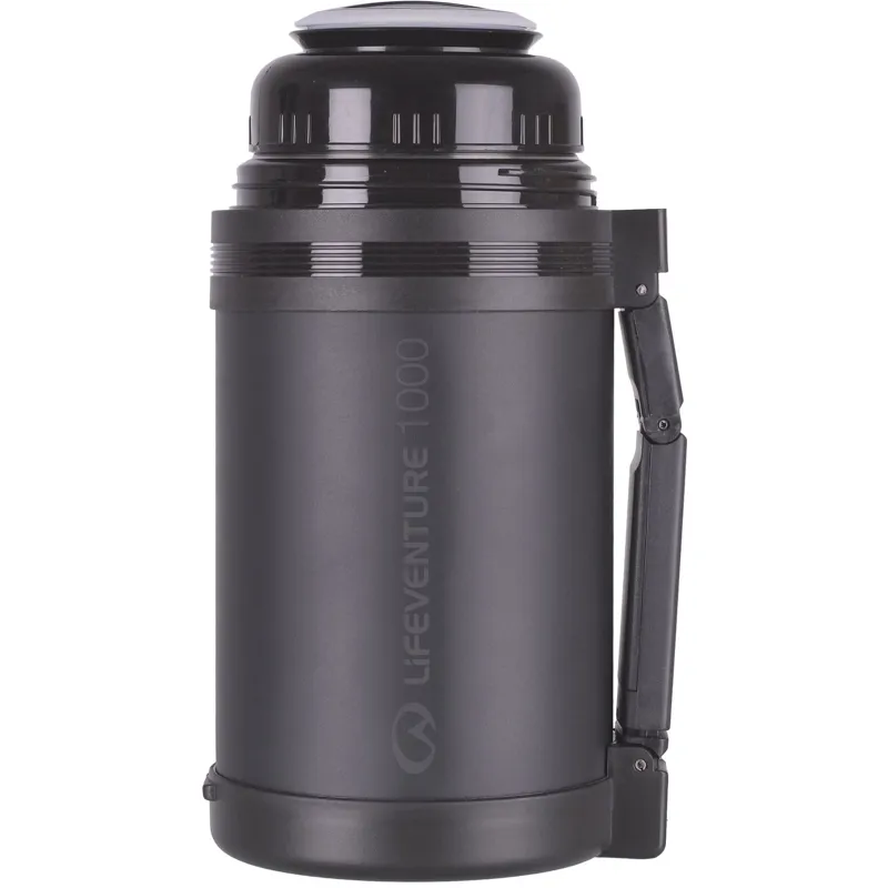 LiFEVENTURE Wide Mouth Flask in Grey - 1L-2