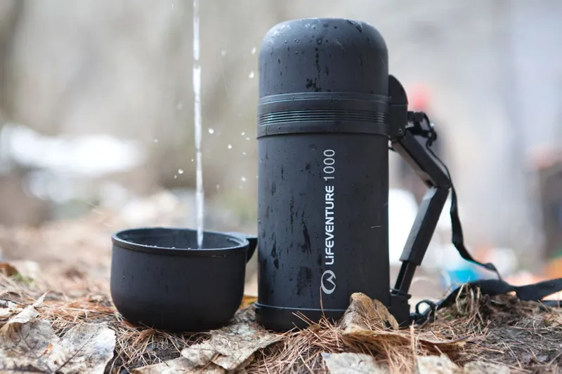 LiFEVENTURE Wide Mouth Flask in Grey - 1L-5