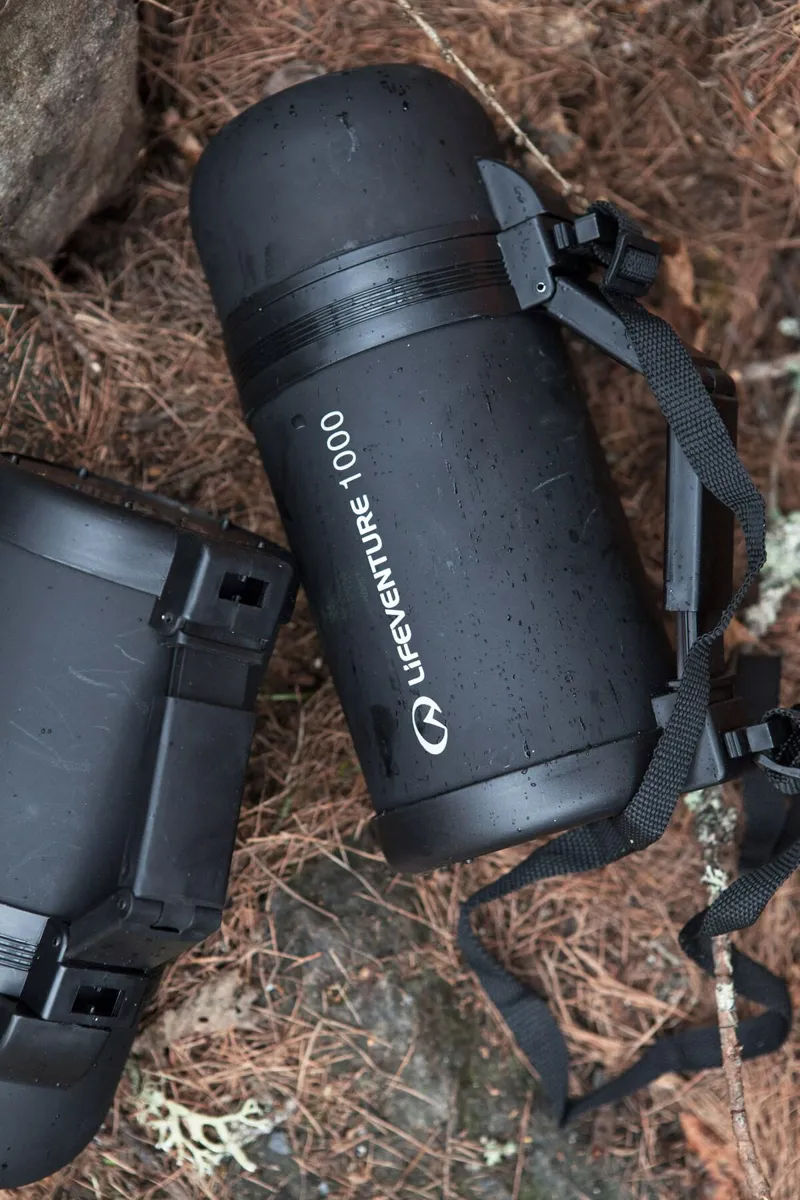 LiFEVENTURE Wide Mouth Flask in Grey - 1L-4