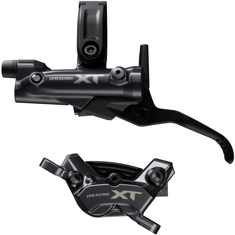 Shimano XT BL-M8220 4 Pot Rear Left Bled Brake Lever and Post Mount Calliper