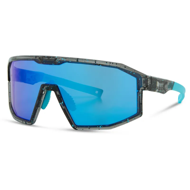 Madison Enigma Sunglasses in Blue Black Splatter with 3 Lens Pack