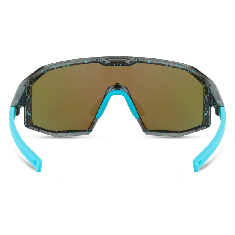 Madison Enigma Sunglasses in Blue Black Splatter with 3 Lens Pack-2