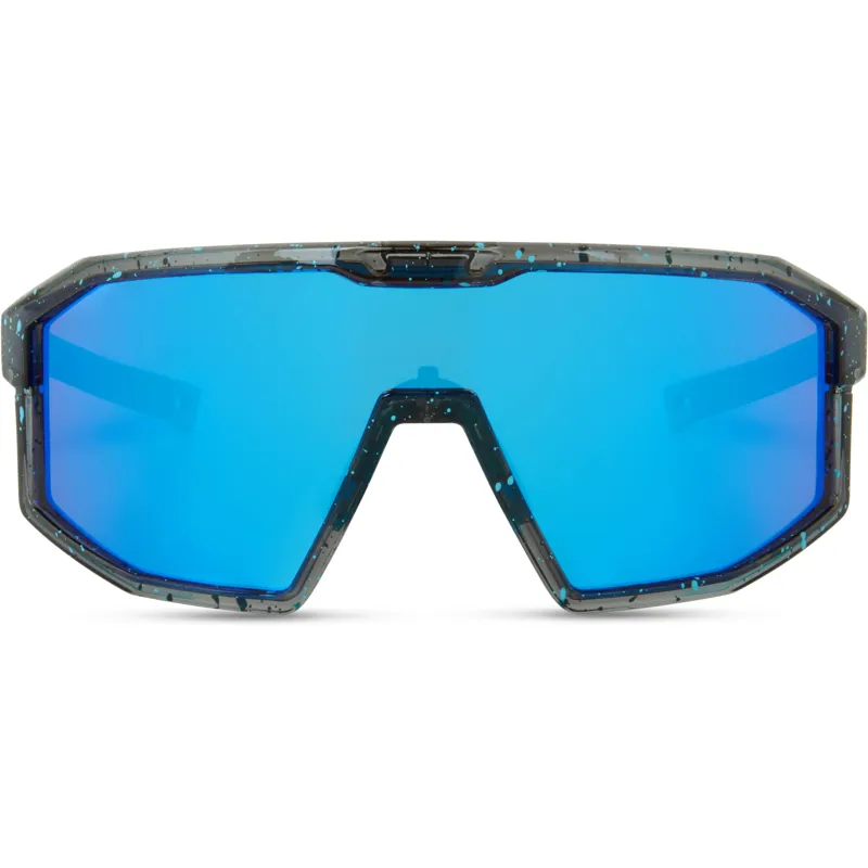 Madison Enigma Sunglasses in Blue Black Splatter with 3 Lens Pack-3