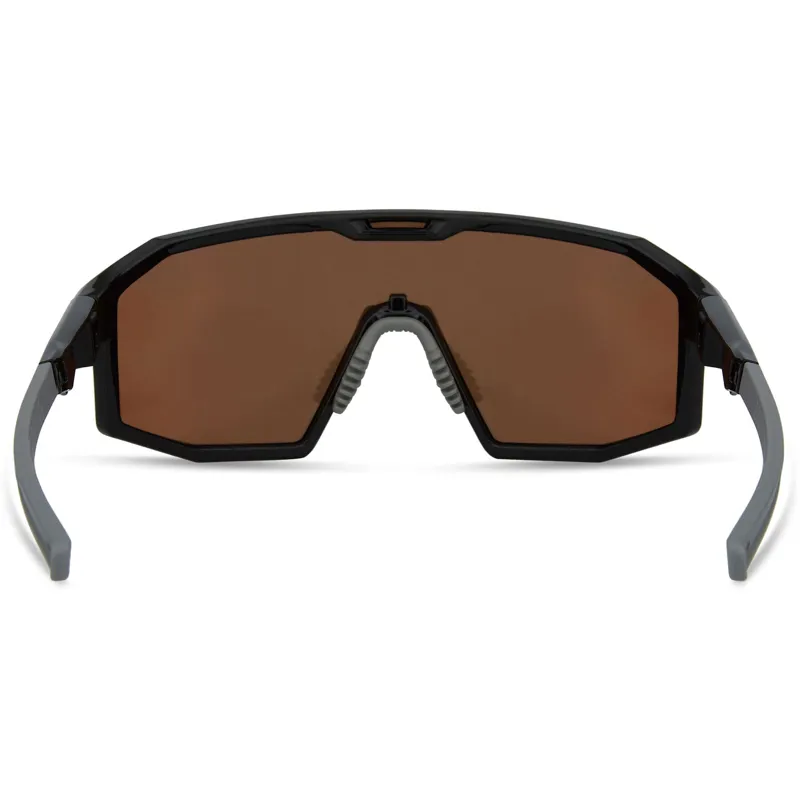 Madison Enigma Sunglasses in Gloss Black with Bronze Mirror Lens -2