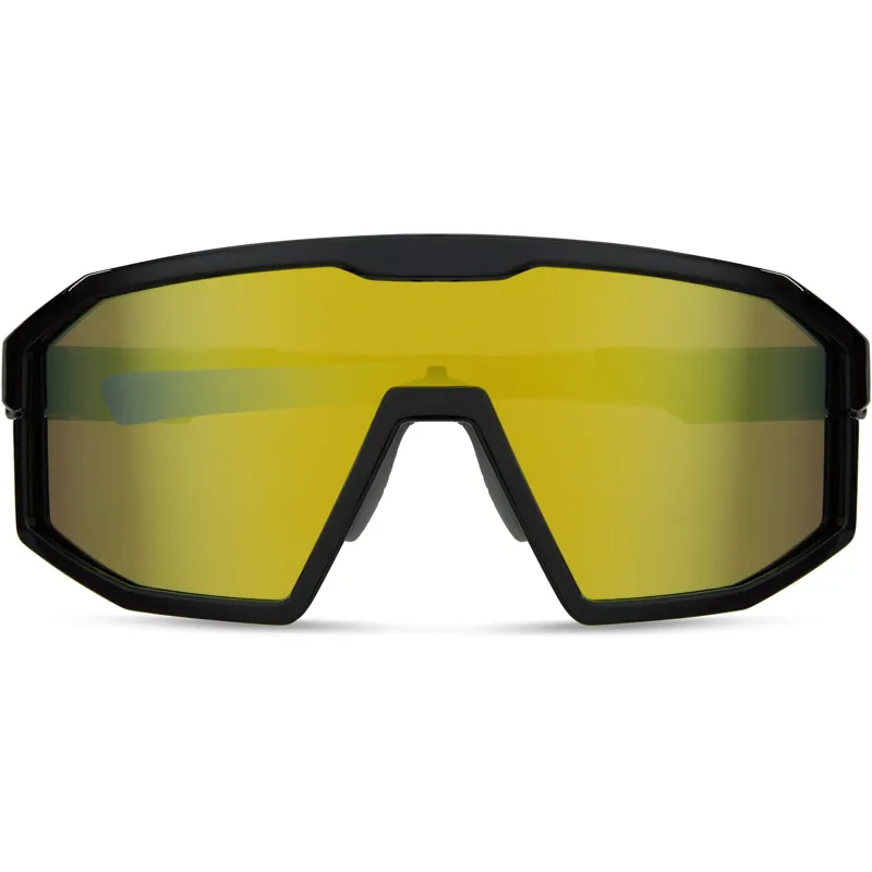 Madison Enigma Sunglasses in Gloss Black with Bronze Mirror Lens -4