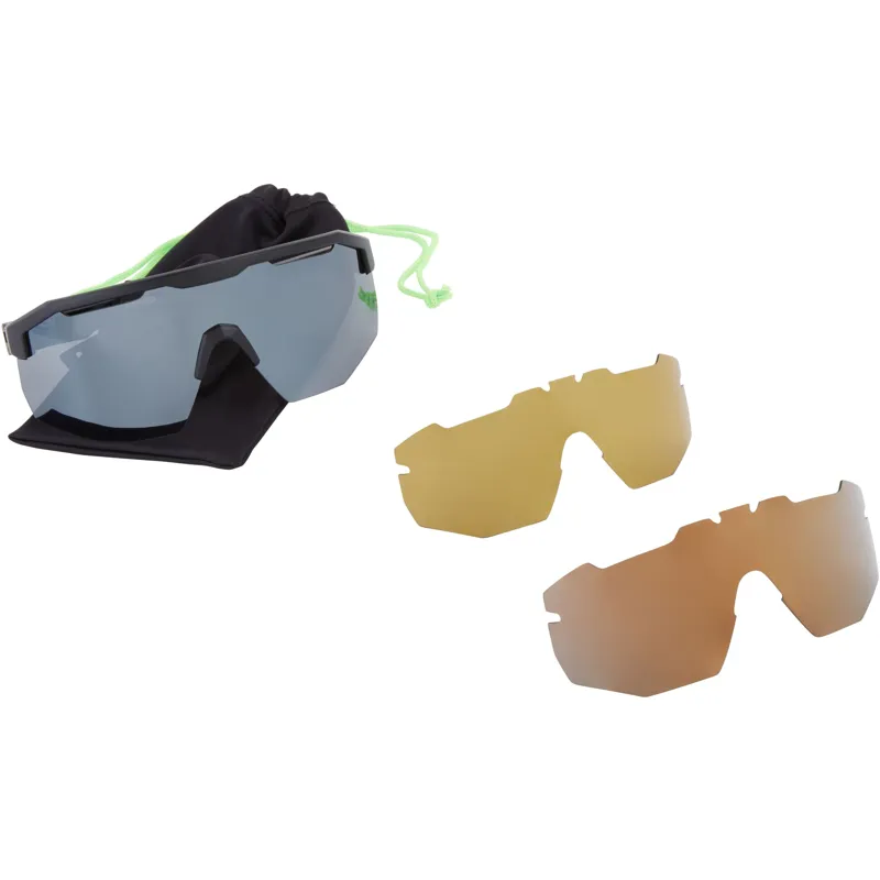 Madison Crypto Sunglasses in Dark Tortoiseshell with 3 Lens Pack-5