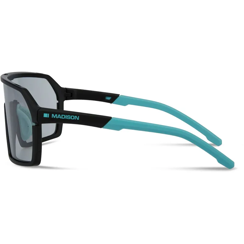 Madison Crypto Sunglasses in Matt Black with Photochromic Cat 1-3 Lens -1