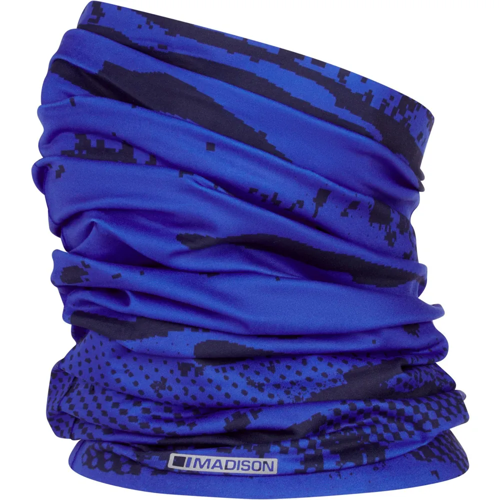 Team Cycles Madison Freewheel Cycling Neck Tube in Dazzling Blue Camo | Interest FREE Finance & Online Refund Policy.