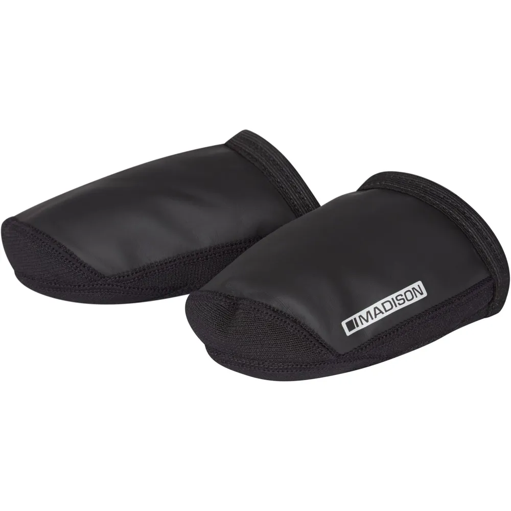 Team Cycles Madison Flux Toe Covers in Black | Interest FREE Finance & Online Refund Policy.