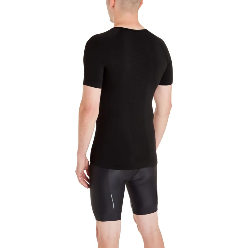 Madison Roam Isoler Mesh Short Sleeve Baselayer in Black-3