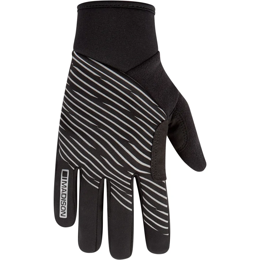 Team Cycles Madison Stellar Youth Reflective Windproof Thermal Gloves in Black | Interest FREE Finance & Online Refund Policy.