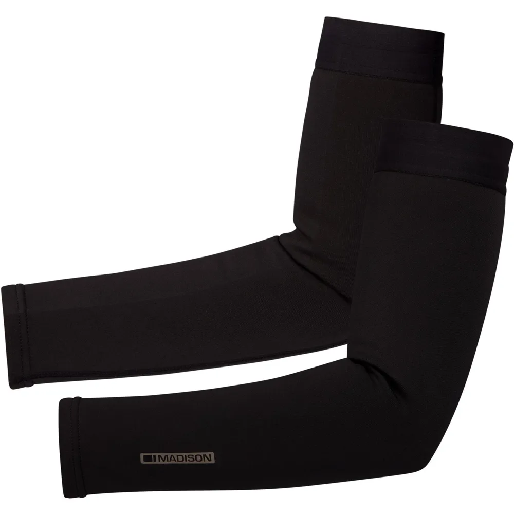 Team Cycles Madison DTE Isoler Thermal Arm Warmers with DWR in Black | Interest FREE Finance & Online Refund Policy.