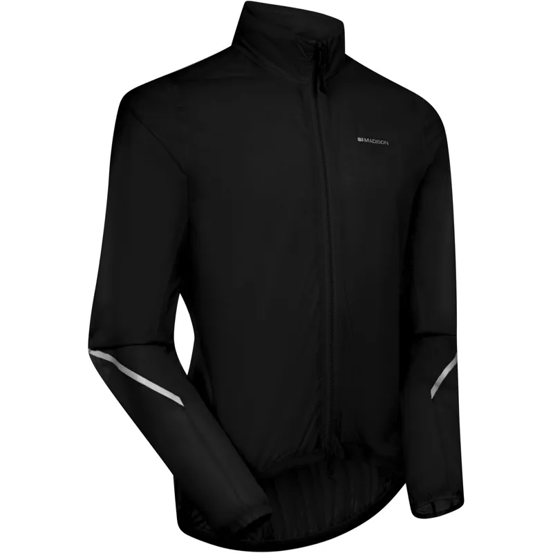 Madison Flux Men's 2-Layer Ultra Packable Waterproof Jacket in Black-1