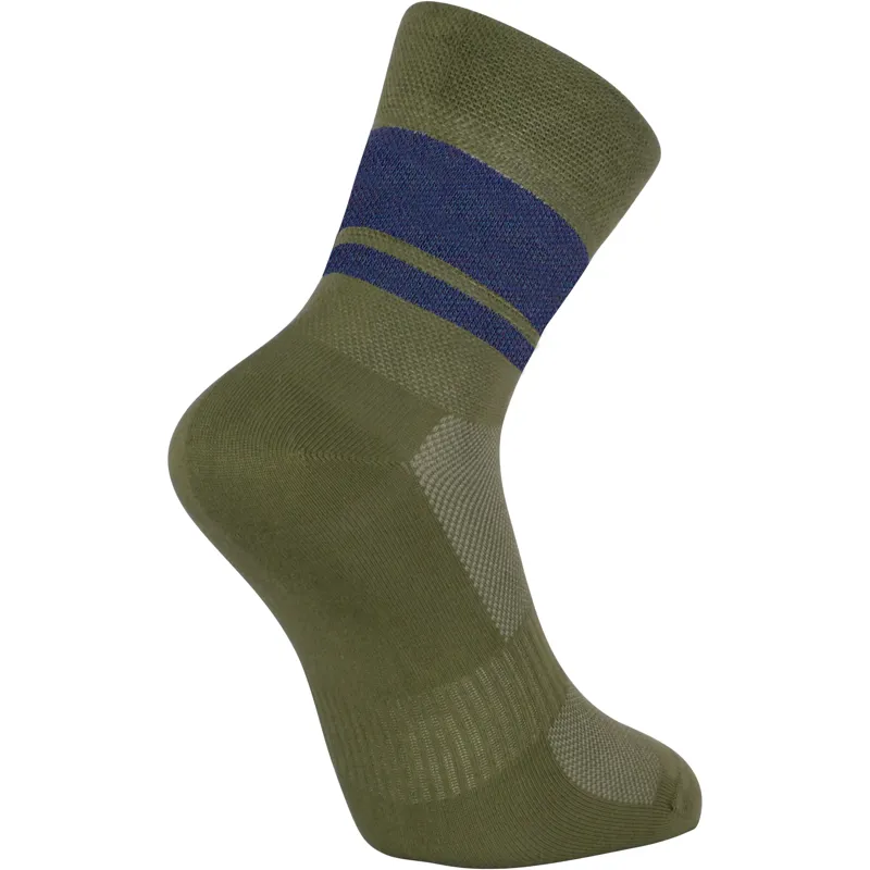 Madison Freewheel Cycling Socks in Midnight Green-1
