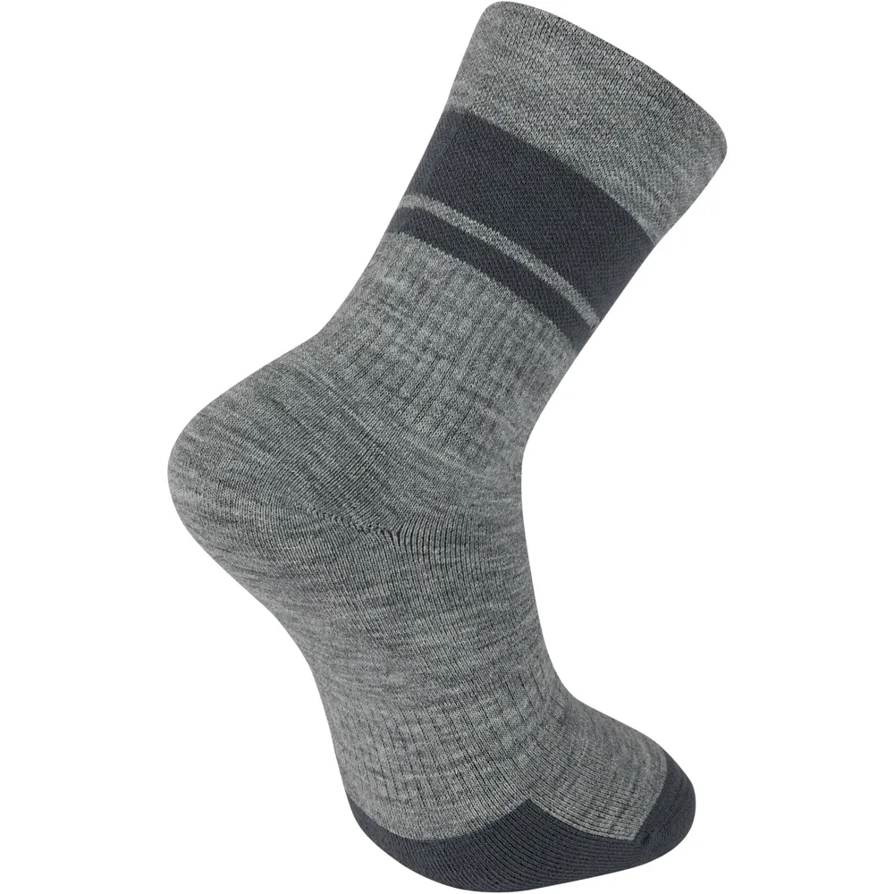 Team Cycles Madison DTE Isoler Merino Winter Cycling Socks in Grey Marl | Interest FREE Finance & Online Refund Policy.