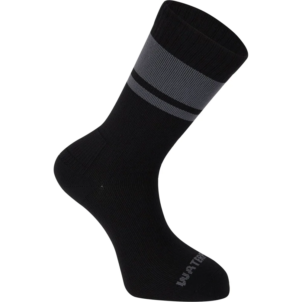 Team Cycles Madison DTE Isoler Waterproof Long Cycling Sock in Black | Interest FREE Finance & Online Refund Policy.