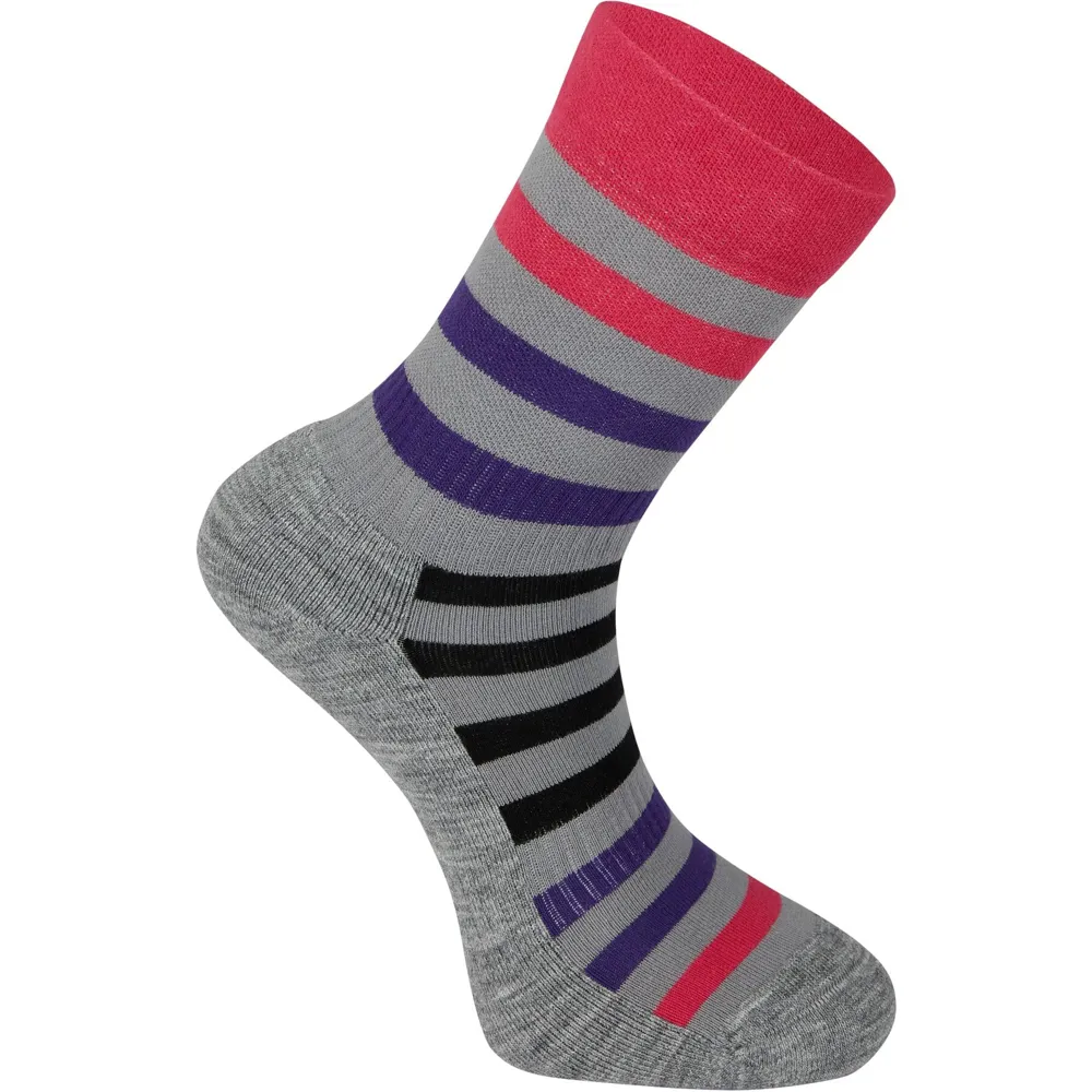 Team Cycles Madison Roam Isoler Merino 4 Season Cycling Socks in Pink | Interest FREE Finance & Online Refund Policy.