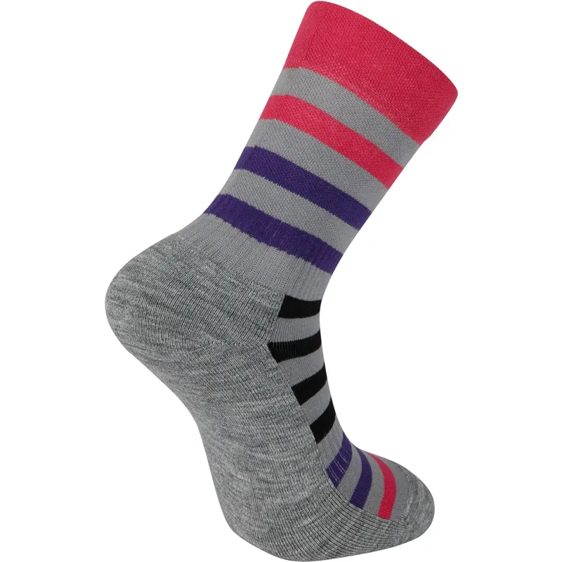 Madison Roam Isoler Merino 4 Season Cycling Socks in Pink-1