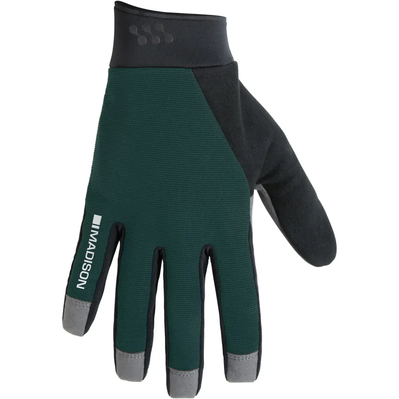 Madison Freewheel Gel Pad Trail Gloves in Botanical Green
