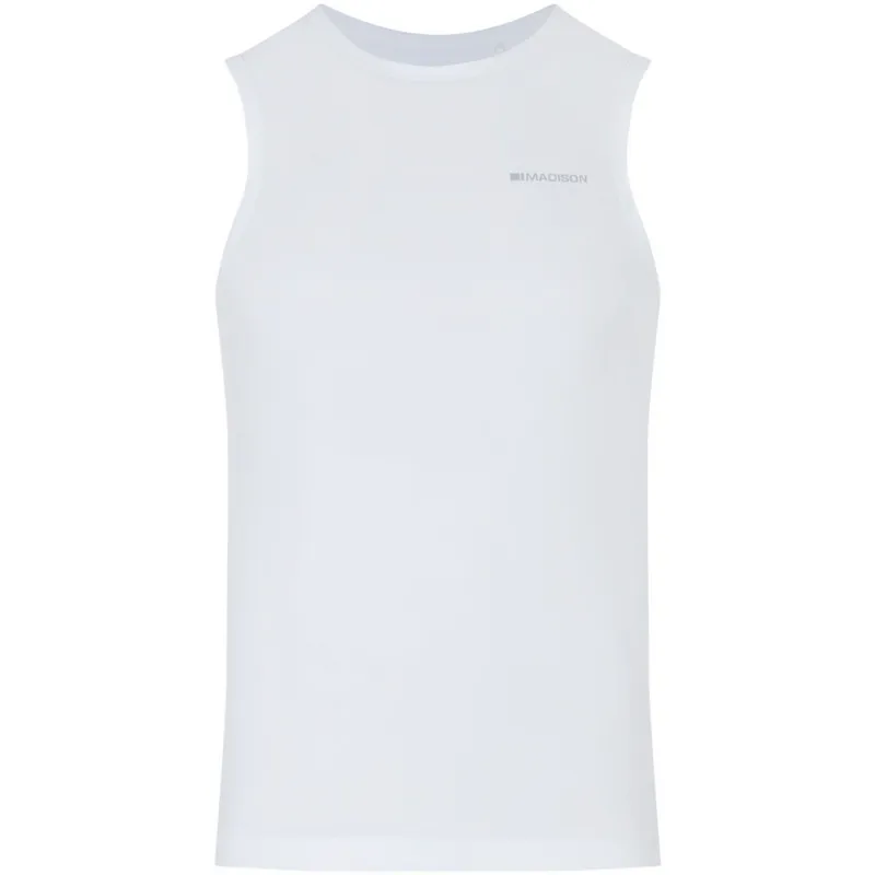 Madison Flux Isoler Mesh Sleeveless Baselayer in White