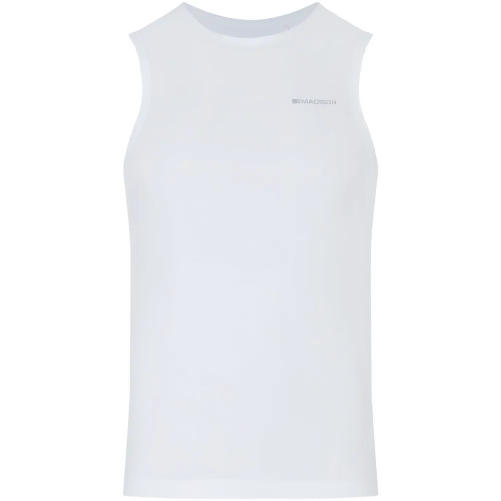 Team Cycles Madison Flux Isoler Mesh Sleeveless Baselayer in White | Interest FREE Finance & Online Refund Policy.