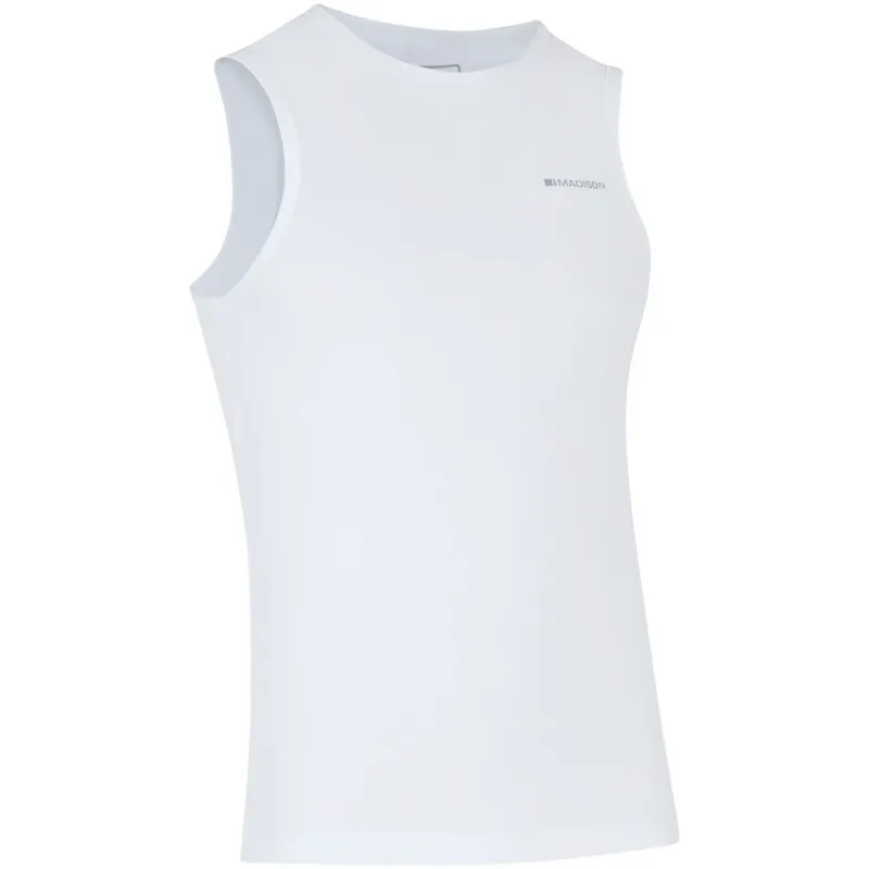 Madison Flux Isoler Mesh Sleeveless Baselayer in White-1