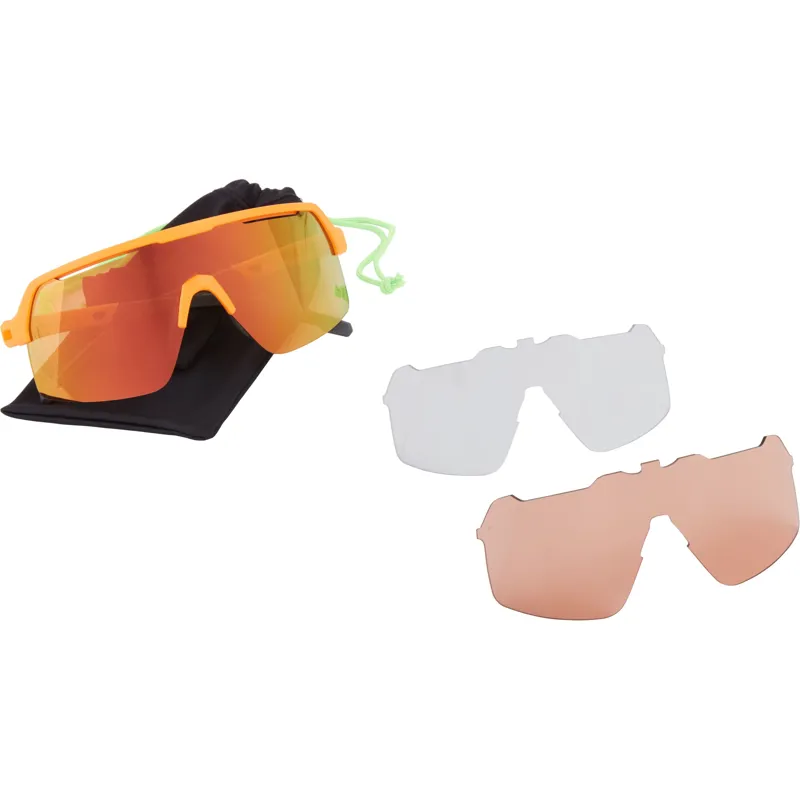 Madison Crypto Air Sunglasses in Gloss Smoke Green Splatter with 3 Lens Pack-5