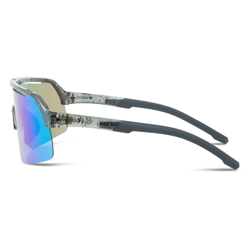 Madison Crypto Air Sunglasses in Gloss Smoke Green Splatter with 3 Lens Pack-1