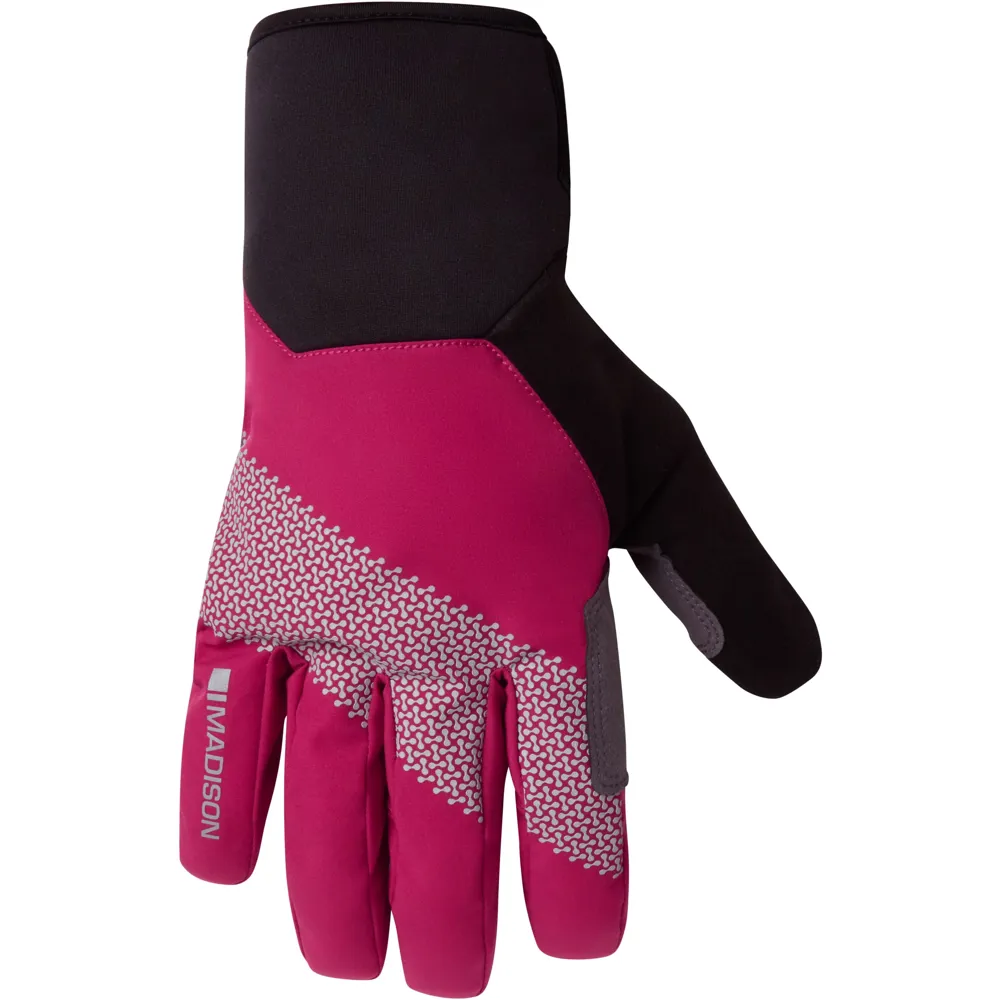 Team Cycles Madison Stellar Reflective Waterproof Thermal Gloves in Magenta Pink | Interest FREE Finance & Online Refund Policy.