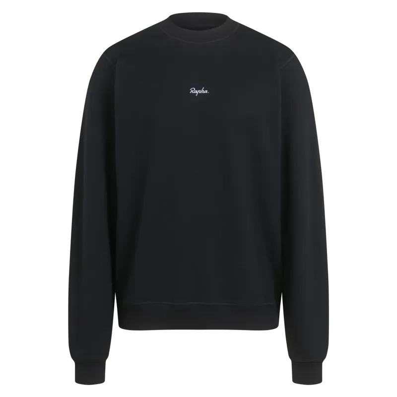 Rapha Men's Crewneck Cotton Sweatshirt in Black