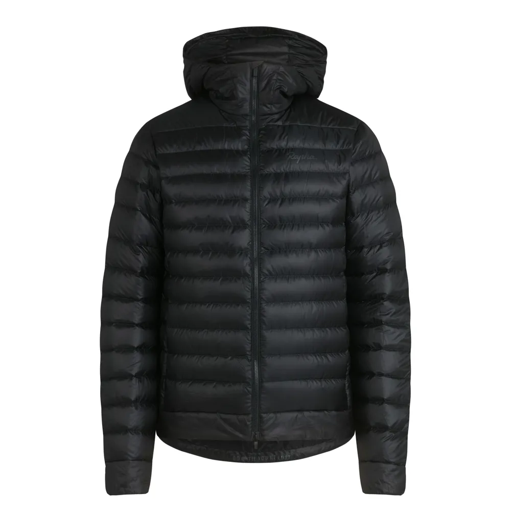Team Cycles Rapha Men's Explore Down Jacket in Black and Carbon Grey | Interest FREE Finance & Online Refund Policy.