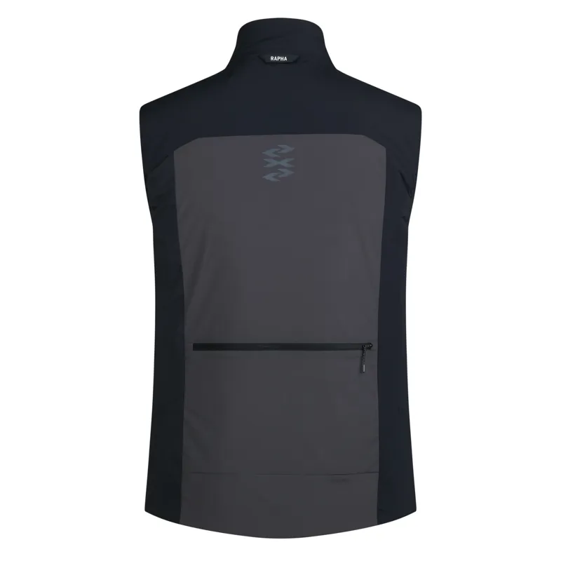 Rapha Men's Explore Insulated Gilet in Vulcan and Asphalt-3