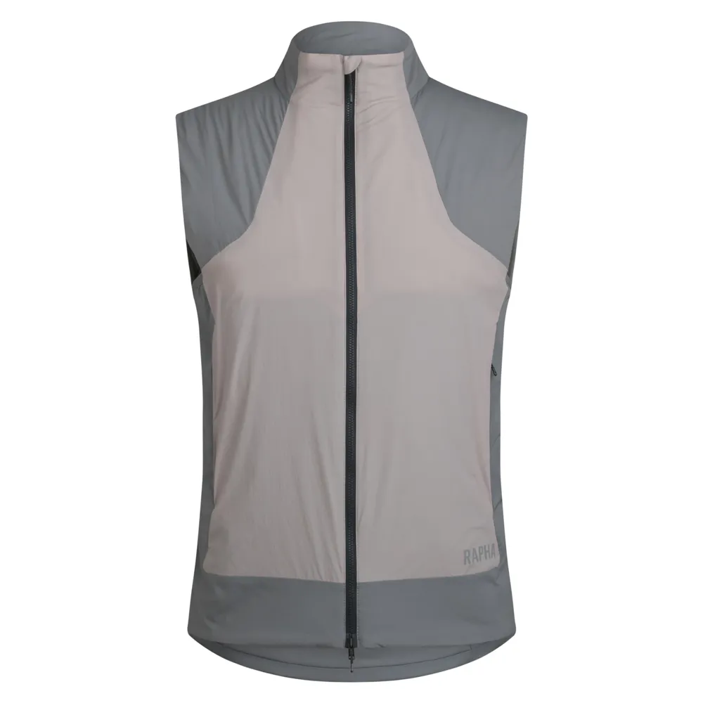 Team Cycles Rapha Men's Explore Insulated Gilet in Sage Grey and Rock | Interest FREE Finance & Online Refund Policy.