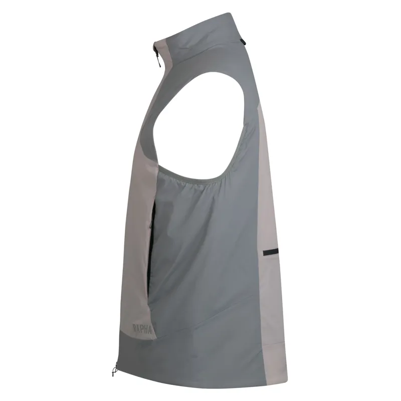 Rapha Men's Explore Insulated Gilet in Sage Grey and Rock-2