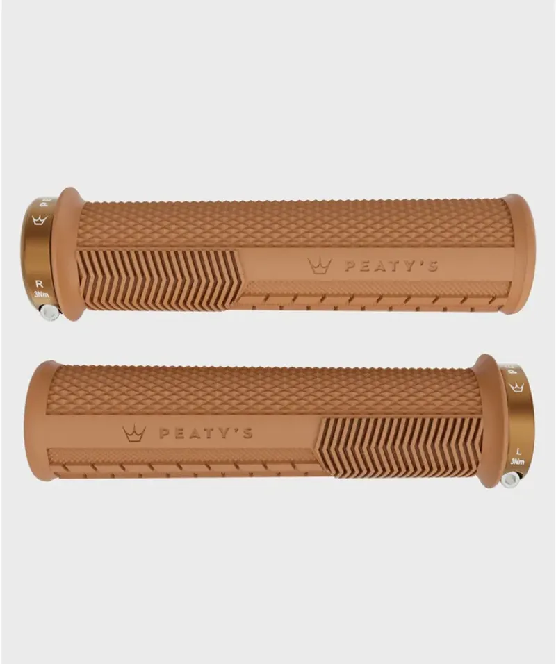 Peaty's Monarch Knurl Mountain Bike Grips in Gum