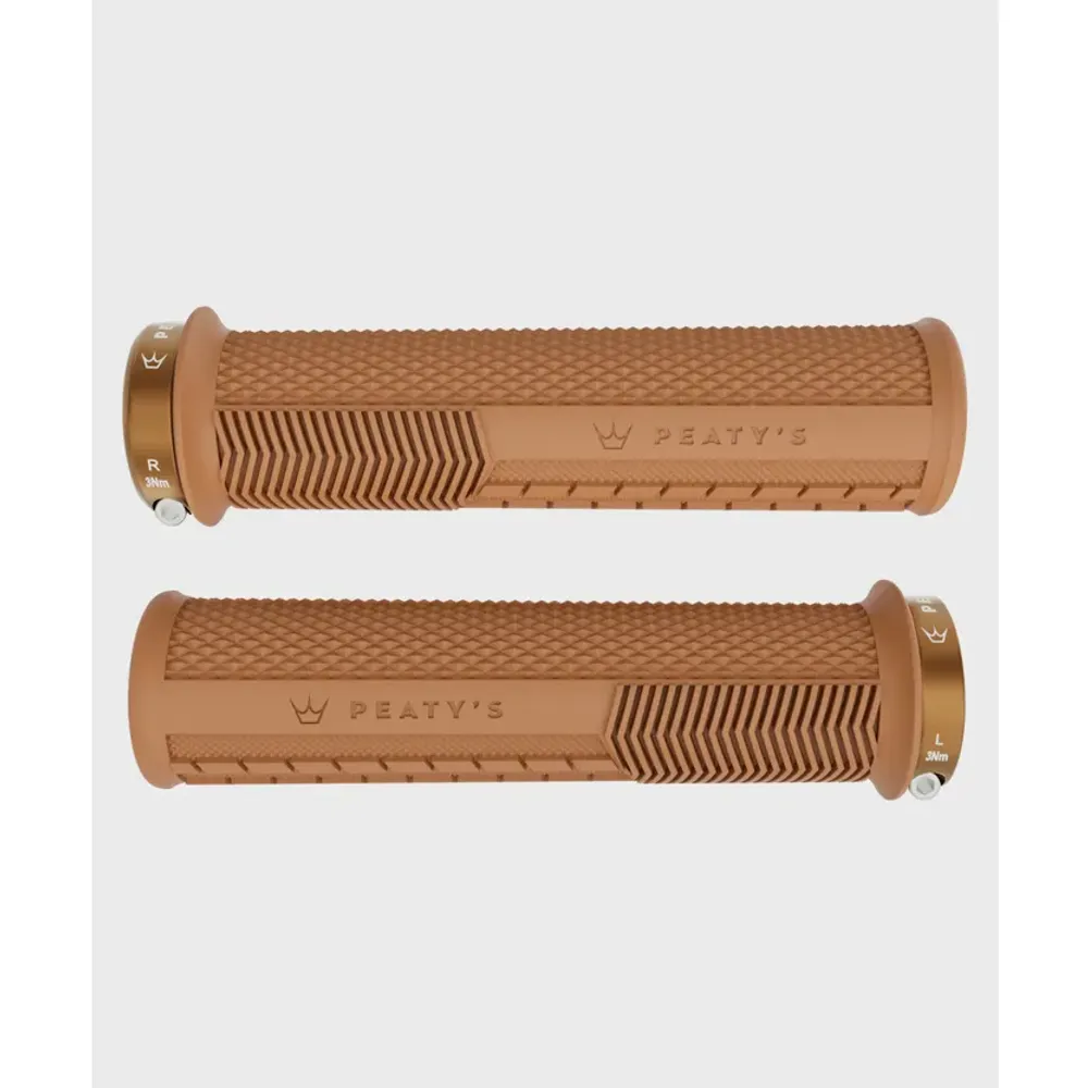 Team Cycles Peaty's Monarch Knurl Mountain Bike Grips in Gum | Interest FREE Finance & Online Refund Policy.