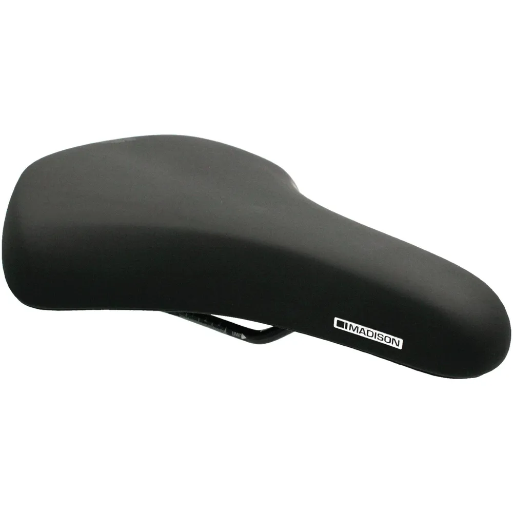 Team Cycles Madison Freewheel U300 GelCel Short Fit Saddle in Black - 202mm x 268mm | Interest FREE Finance & Online Refund Policy.
