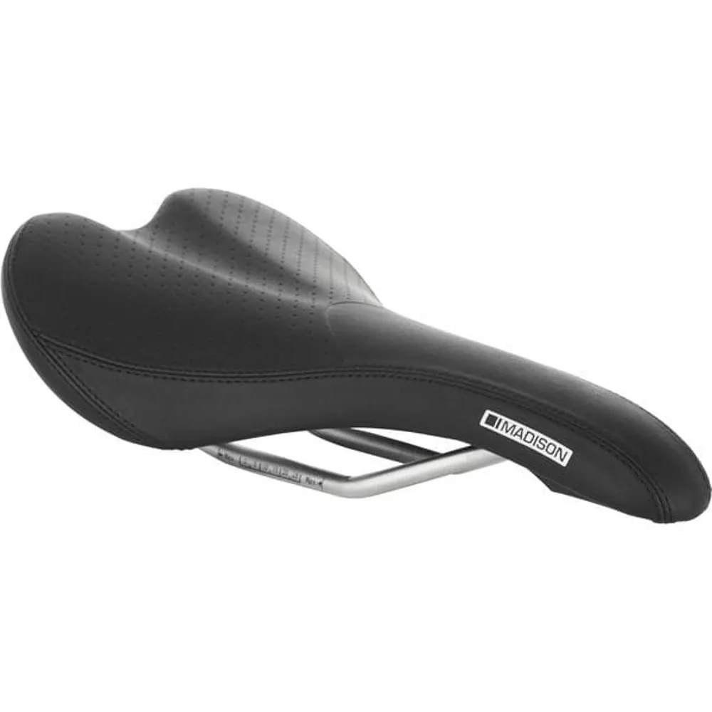 Team Cycles Madison Flux Classic Standard Saddle in Black | Interest FREE Finance & Online Refund Policy.