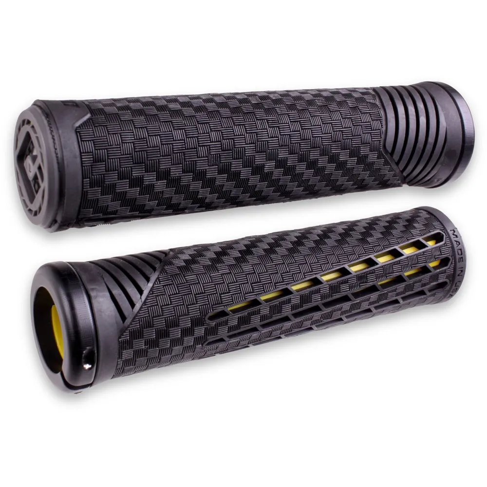 Team Cycles Odi ODI CF BMX MTB Lock On Grips in Black and Yellow - 135mm | Interest FREE Finance & Online Refund Policy.