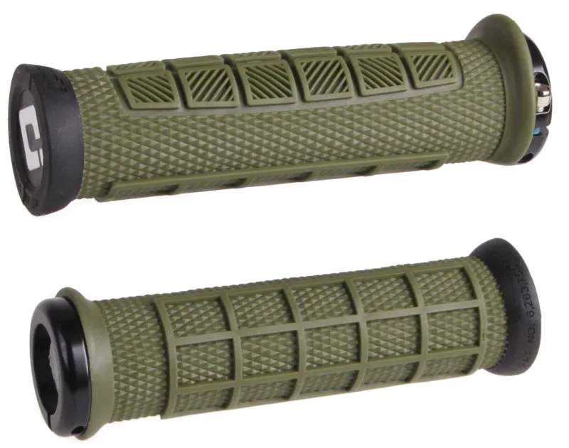 ODI Elite Pro MTB Lock On Grips in Army Green - 130mm