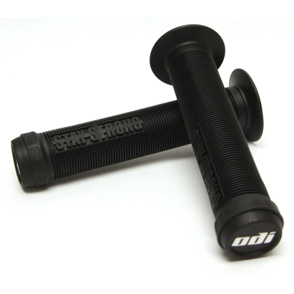 Team Cycles Odi ODI Stay Strong Lion Heart BMX and Scooter Handlebar Grips in Blac - 143mm | Interest FREE Finance & Online Refund Policy.