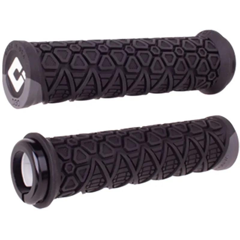 Vanquish MTB Lock On D30 135mm Mountain Bike Grips in Black and Graphite