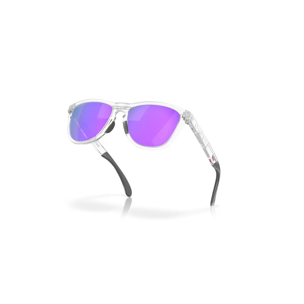 Team Cycles Oakley Frogskins Range Sunglasses in Clear and Prizm Violet | Interest FREE Finance & Online Refund Policy.
